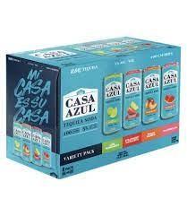 Casa Azul Tequila Soda - Variety 8pkc (8 pack 12oz cans) (8 pack 12oz cans)