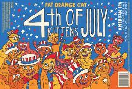 Fat Orange Cat Brew Co. - 4th Of July Kittens (4 pack 16oz cans) (4 pack 16oz cans)